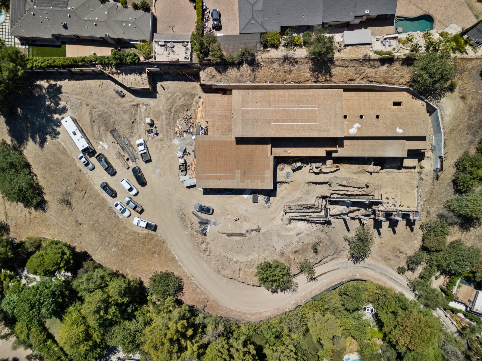 Belinda project - drone view of construction