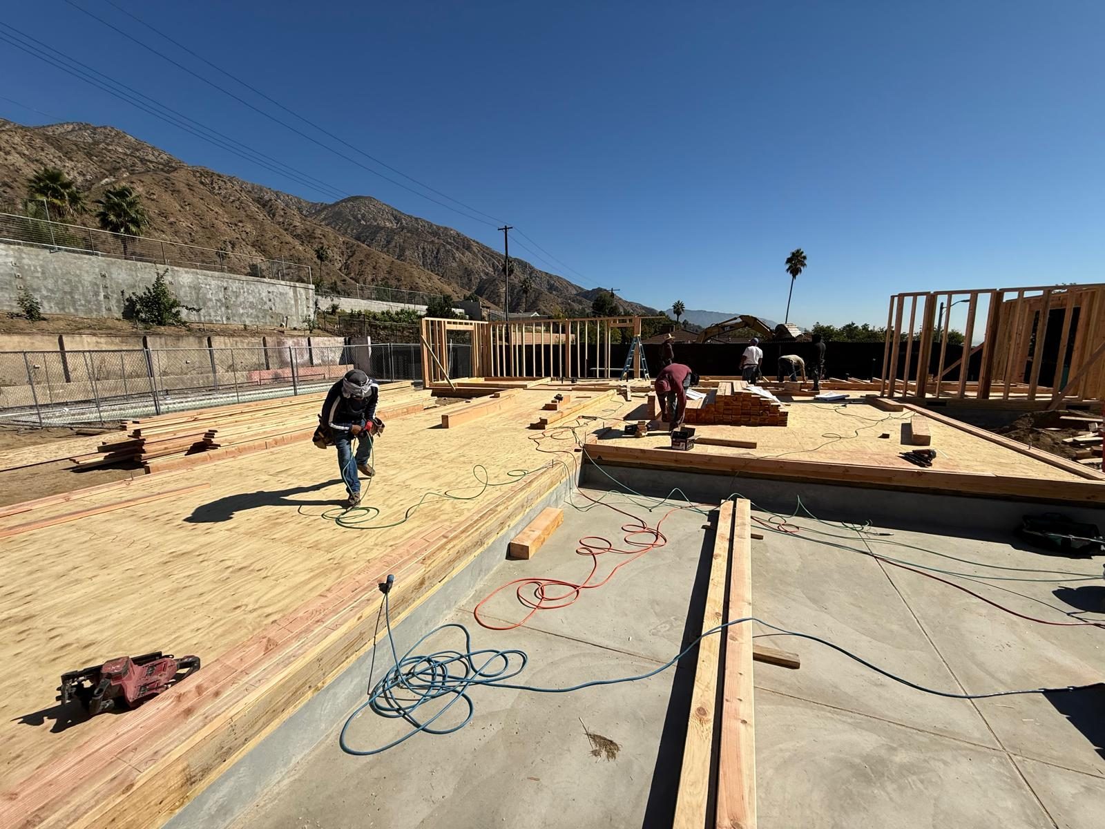On-site progress